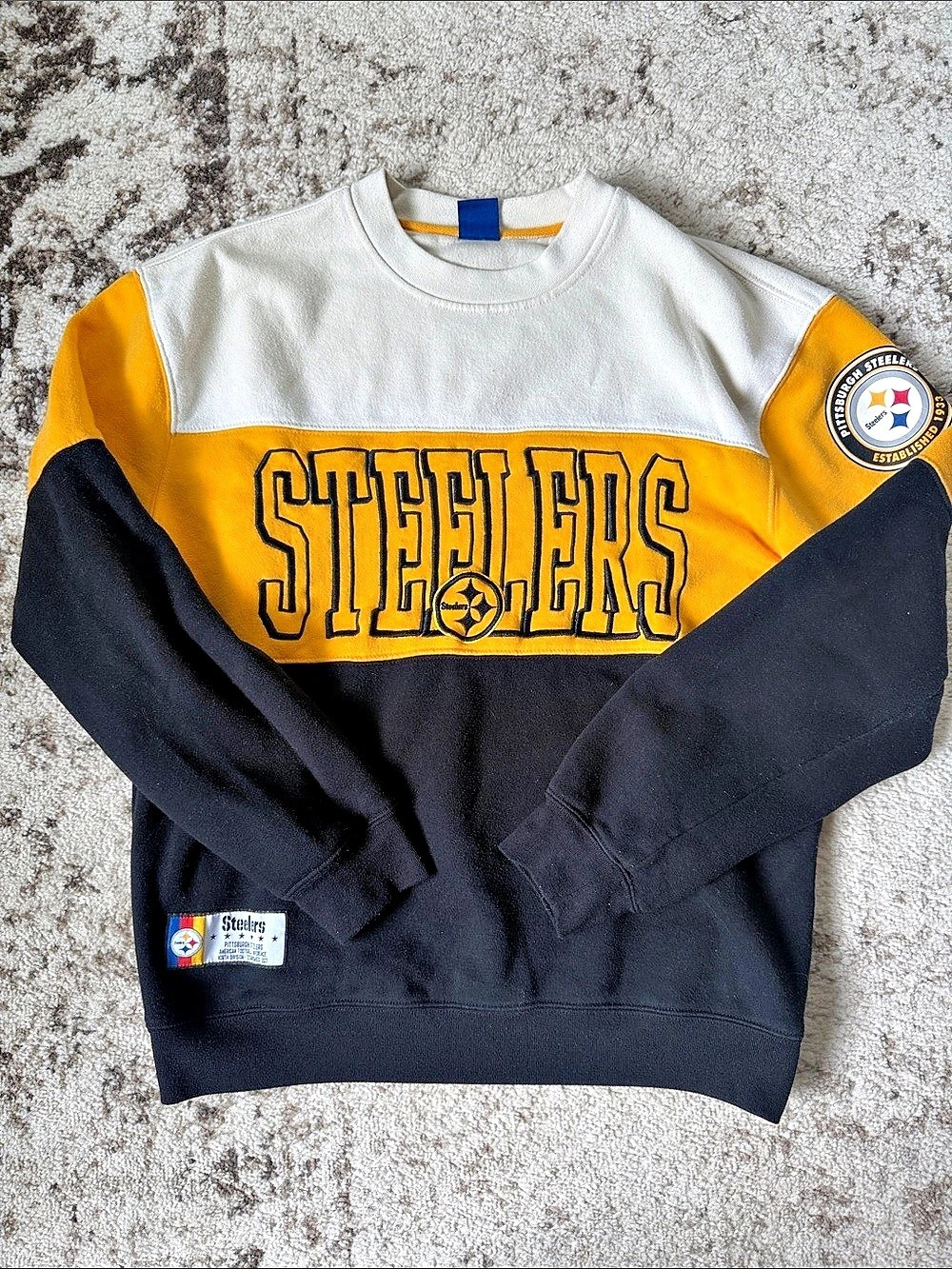 NFL Pittsburgh Steelers Color Block Sweatshirt